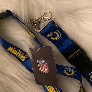 NFL Blue and Yellow Rams Lanyard